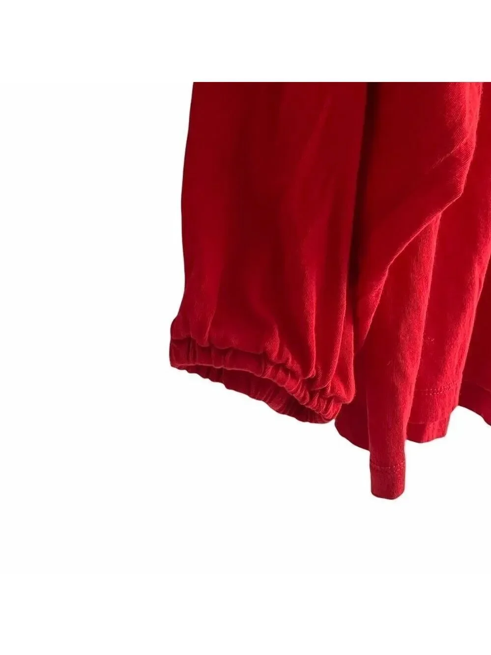 J. CREW Cropped Drapey Popover Blouse Top Shirt Poppy Red XS